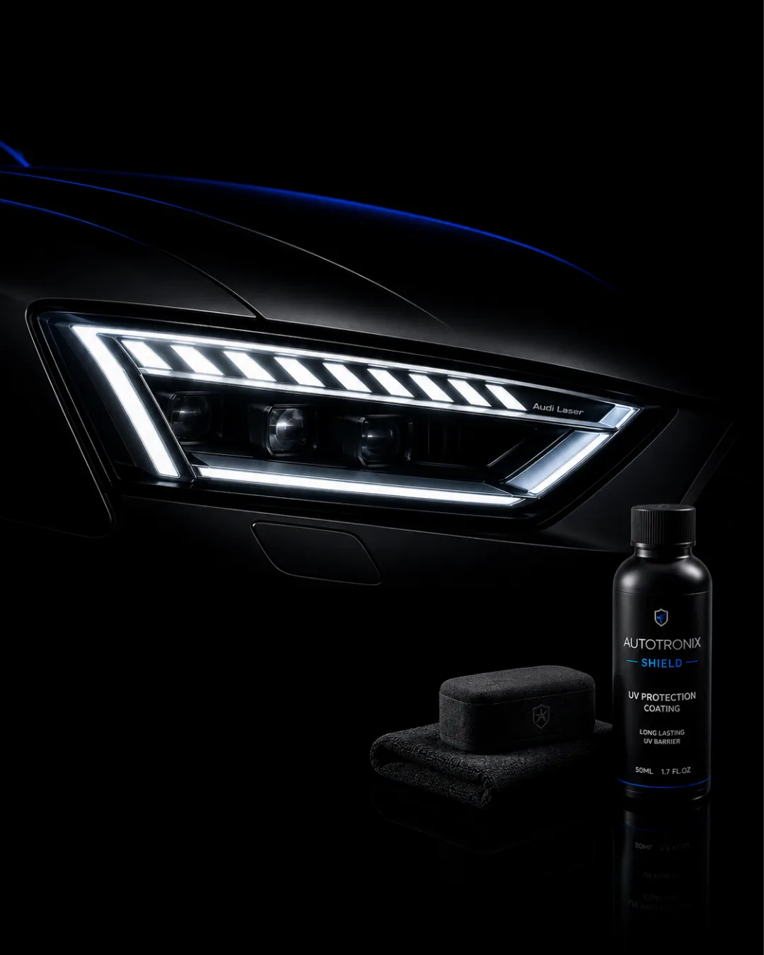 Headlight Restoration in Muscat at AutoTronix Shield, Muscat